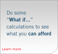 Do Some "What If..." Calculations to see what you can afford